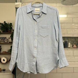 J Crew Cotton Gauze Button Up Shirt
